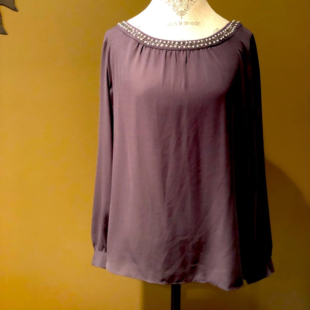Loft Jeweled Blouse